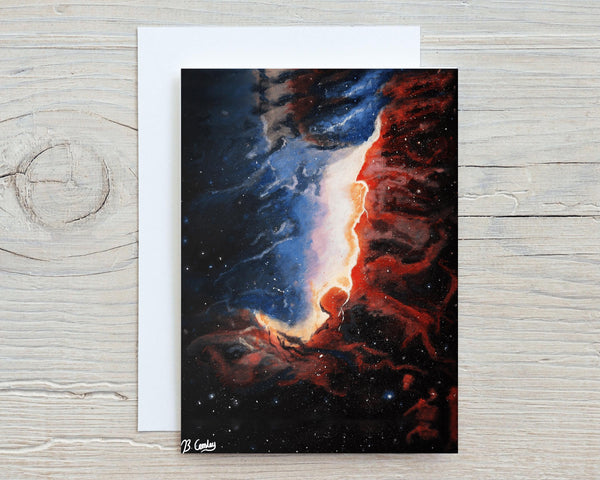 Galaxy Original Art Painted Canvas 30x20cm - stunning wall decor - Rainbowprint.uk