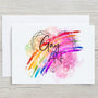 Gay AF Personalised Glossy A5 Greetings Card, Motivational, Wedding, Anniversary, LGBTQ, Blank Inside - Rainbowprint.uk