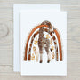 Giraffe Family Personalised A5 Glossy Greetings Card - Rainbowprint.uk