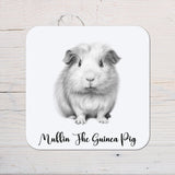 Guinea Pig Coaster personalised with any wording - Rainbowprint.uk