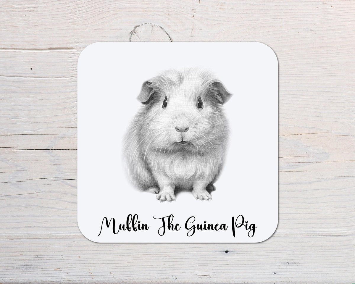 Guinea Pig Coaster personalised with any wording - Rainbowprint.uk