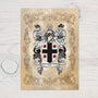 Heraldry Family Name Poster - A4 Glossy Card Print for Genealogy Buffs - Perfect Christmas or Anniversary Present - Rainbowprint.uk