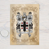 Heraldry/Genealogy/Family Crest/Family Name/Coat of Arms/Surname A4 Glossy Wall Print - Rainbowprint.uk