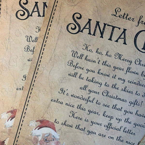 Personalised Letter from Santa, Wax Seal, Christmas Keepsake