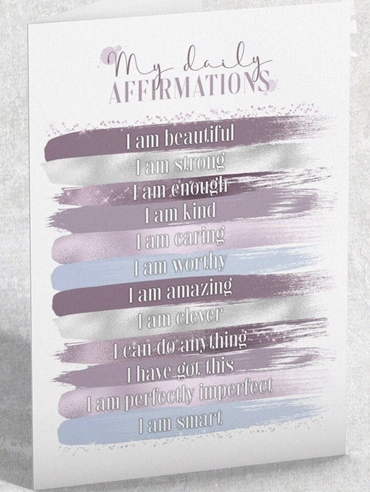 Motivational Make-Up A5 Greetings Card, for Birthdays, Get Well, Motivating, Friends, Unique Custom Card, can have name on the front, custom