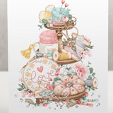 Sewing Enthusiasts Greetings Card: Personalised with Any Name on the front