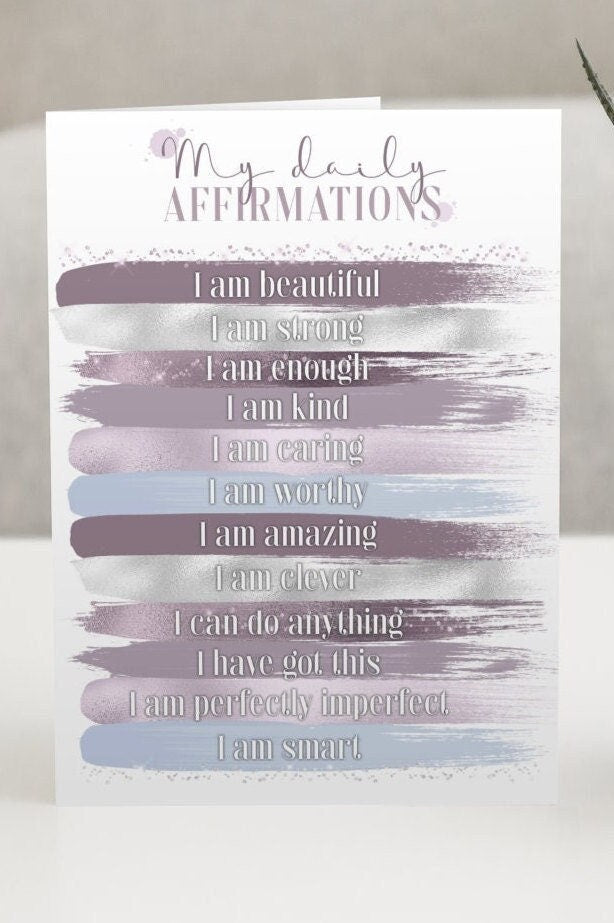 Motivational Make-Up A5 Greetings Card, for Birthdays, Get Well, Motivating, Friends, Unique Custom Card, can have name on the front, custom