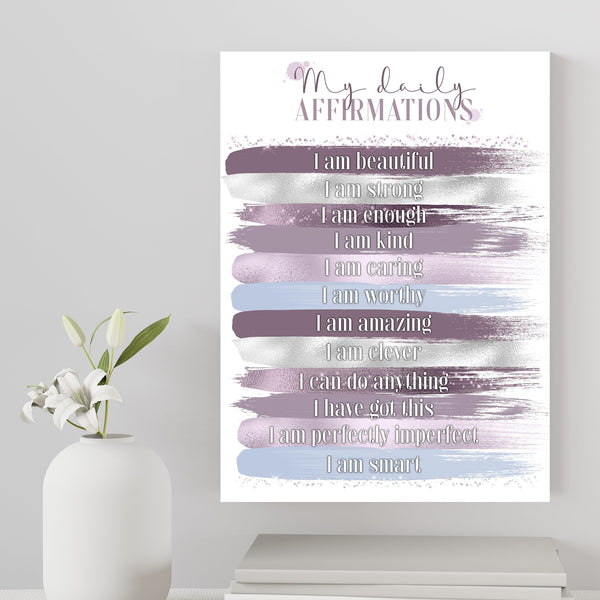 Motivational Make-Up Themed Personalised Glossy A4 Wall Print, with list of Motivating Sayings, Ideal Wall Art, with name if required