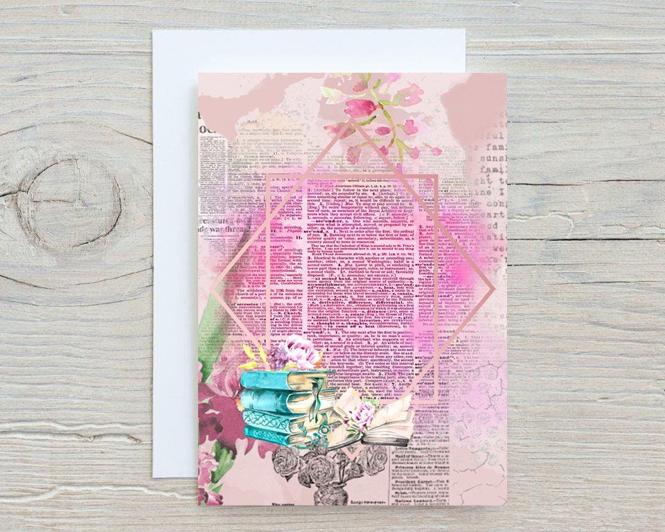 Book Lovers Card, one last chapter, perfect card for readers