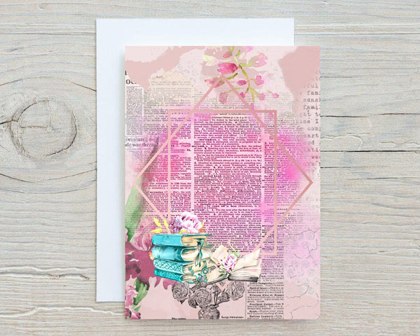 Book Lovers Card, one last chapter, perfect card for readers