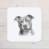 Pit Bull Coaster Gift: Can be personalised, ideal Dog lover present
