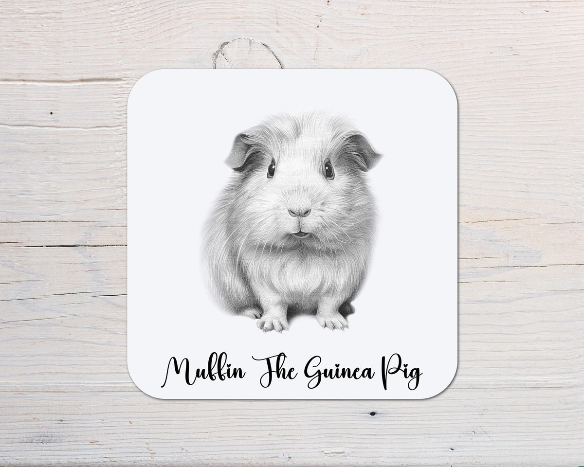 Guinea Pig Coaster Gift: personalised with any wording