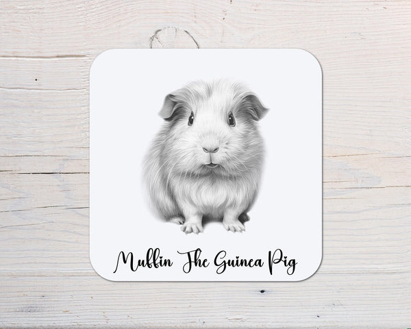 Guinea Pig Coaster Gift: personalised with any wording