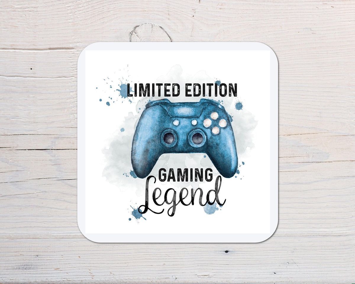 Gaming Legend Limited Edition Coaster personalised with any wording - Gamers, Gaming