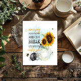 Amazing Things Sunflower Motivational A4 Wall Art Print - ideal Bedroom, Study, Office, Workplace Wall Print, Motivate, Ideal Gift Print