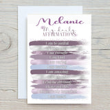 Motivational Make-Up A5 Greetings Card, for Birthdays, Get Well, Motivating, Friends, Unique Custom Card, can have name on the front, custom