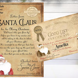 Christmas Letter from Santa Claus/Father Christmas + Good List Certificate Personalised Christmas