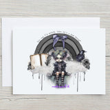 You Say I'm Weird Like It's a Bad Thing Glossy A5 Personalised Greetings Card, Birthday Card, Funny, Goth, Emo, Zombie, Alternative Card