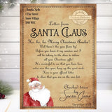 Personalised Letter from Santa, Wax Seal, Christmas Keepsake