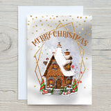Personalised Gingerbread House Christmas Card