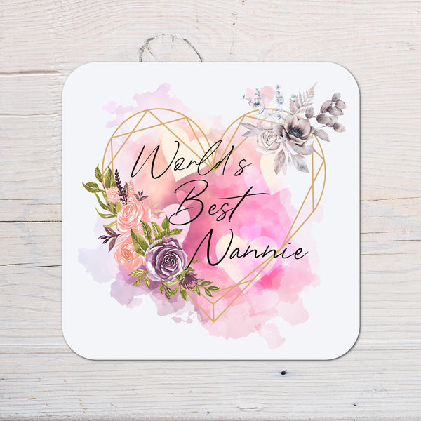 Best Nannie Coaster Gift: can be personalised