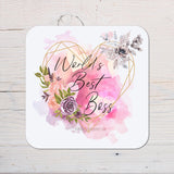 Boss Coaster Gift: can be personalised