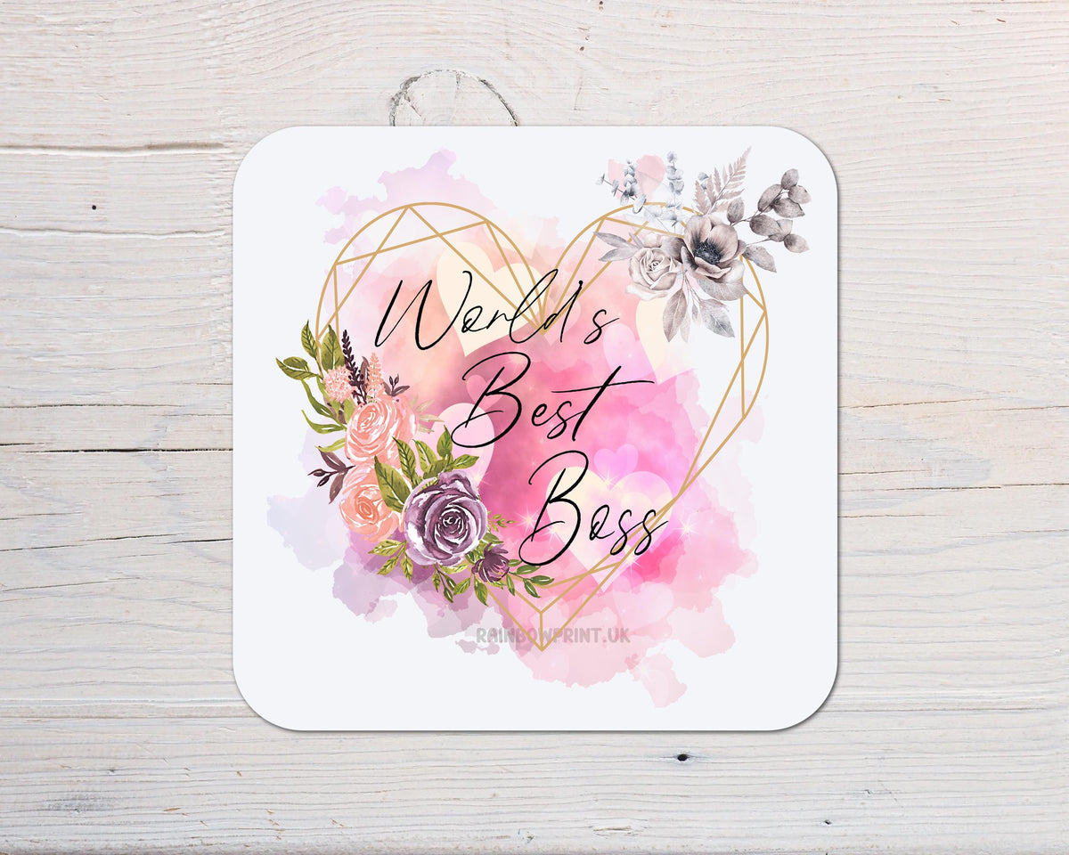Boss Coaster Gift: can be personalised