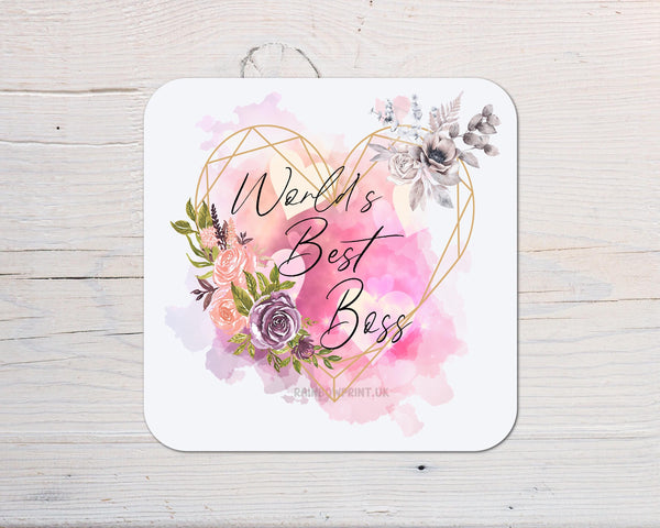 Boss Coaster Gift: can be personalised