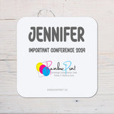 Your Photo on a Coaster Gift: any photo, wording, logo