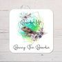Bearded Dragon Beardie Coaster personalised with any wording, reptile lover, ideal gift