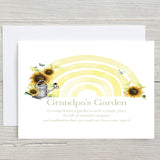 Grandpa's Garden A5 Glossy Greetings Card - can be personalised with any name or wording