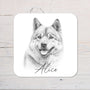 Akita Dog Coaster personalised with any wording