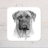 Bull Mastiff Dog Coaster personalised with any wording