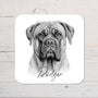 Bull Mastiff Dog Coaster personalised with any wording