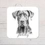 Great Dane Dog Coaster personalised with any wording