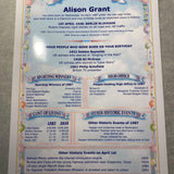Birthday History A4 Personalised Print: 