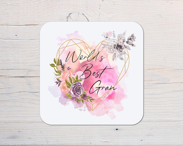 Gran Coaster Gift: can be personalised