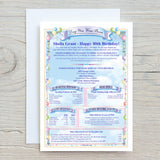 Unique 60th Birthday Card Personalised with Birthdate Facts - A Special Keepsake Gift for 1966
