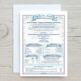 Personalised Anniversary Card: 