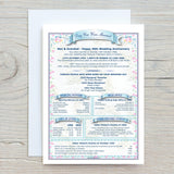 Personalised Anniversary Card: 