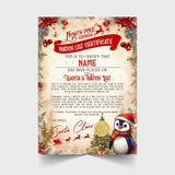 Personalised Santa's Watch List Certificate, Christmas Keepsake (A4)