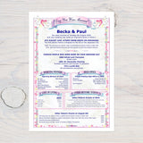Wedding Anniversary Print: Personalised 