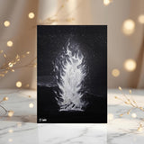 Beach Fire A5 Glossy Greetings Card, can be personalised - Rainbowprint.uk