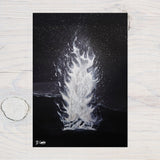 Beach Fire - Hand Painted Canvas 50x40cm - Rainbowprint.uk