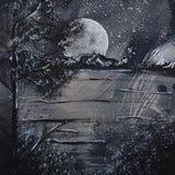 Moon Mountains" A4 Print on 260gsm Glossy Art Card, ideal Wall Decor - Rainbowprint.uk