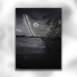 Moonlight Walk" A5 Greetings Card, can be personalised - Rainbowprint.uk