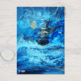 Voyage" A4 Print on 260gsm Glossy Art Card, ideal Wall Decor - Rainbowprint.uk
