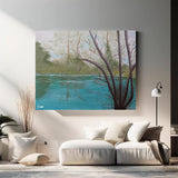 River Roots Original 30x20cm Painted Canvas - Rainbowprint.uk