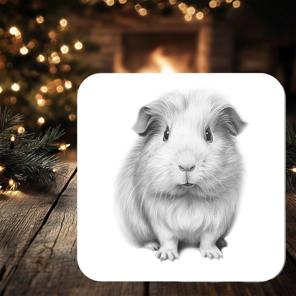 Guinea Pig Coaster Gift: personalised with any wording