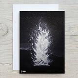 Beach Fire" A4 Glossy Wall Art Print - Rainbowprint.uk